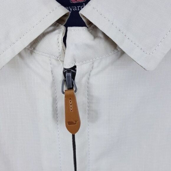 VINEYARD VINES Jacket Mens Small Stone Heritage Harrington Waxed Cotton $218 - Picture 4 of 10